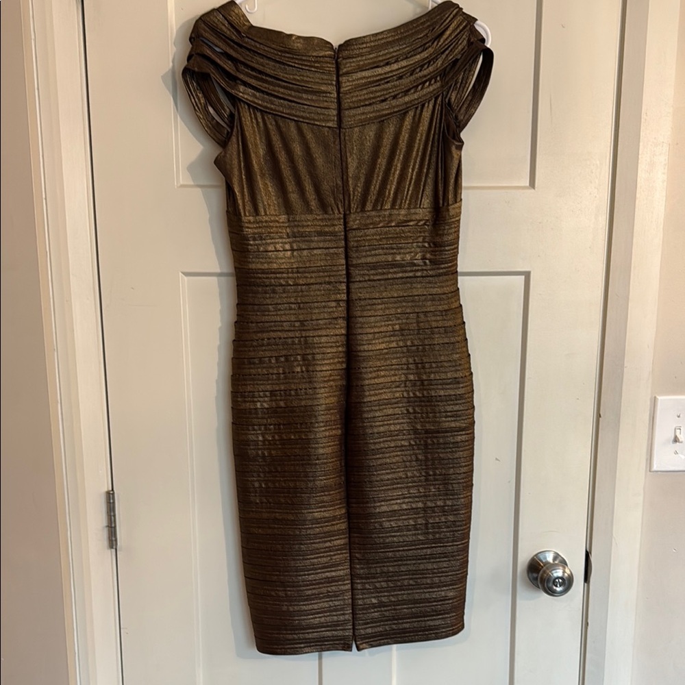 Xscape by Joanna Chen Elegant Gold Dress
